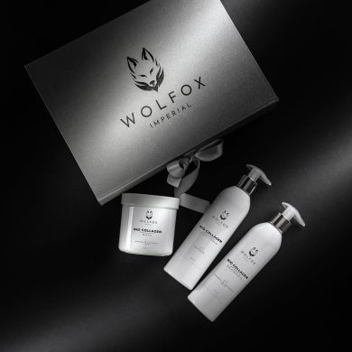 WOlFOX IMPERIAL, BIO KERATIN , KERATIN, COLLAGEN, COLLAGEN, HAIR MASK, SHAMPOO, CONDITIONER